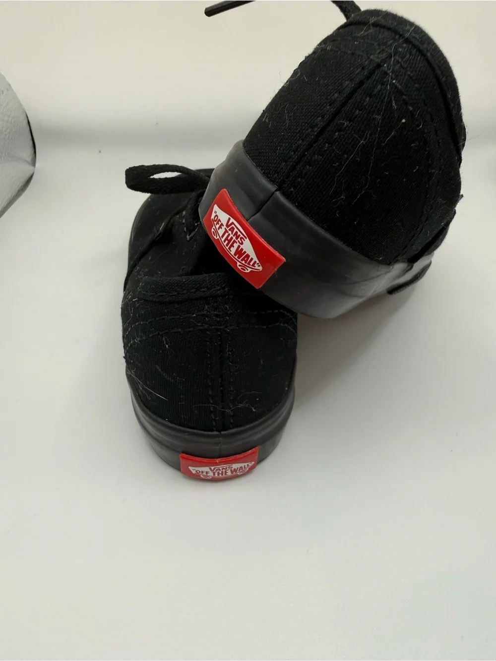 Vans Kids Black Canvas Low-Top Sneakers